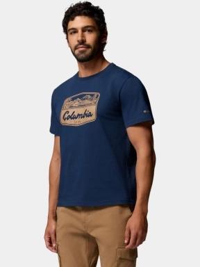 tricou cu maneci scurte pt. barbati Columbia CSC Seasonal Graphic Tee albastru inchis 3