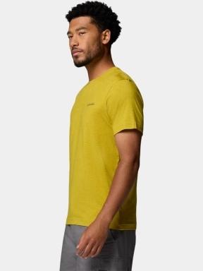 tricou pentru sport, cu maneci scurte pt. barbati Columbia Parsons Point Short Sleeve Logo Tee verde 3