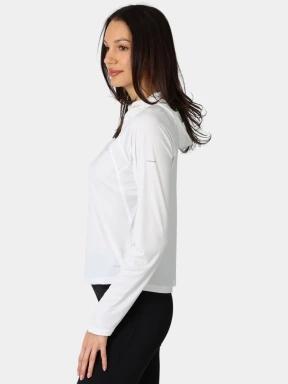 tricou cu maneci lungi, pentru sport pt. femei Columbia Stealth Spring Long Sleeve Hoodie alb 3