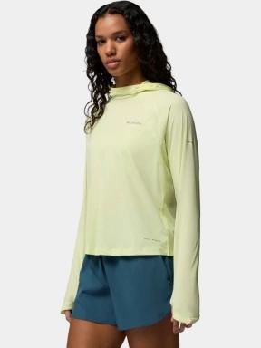 tricou cu maneci lungi, pentru sport pt. femei Columbia Stealth Spring Long Sleeve Hoodie galben 3