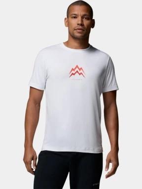 tricou pentru sport, cu maneci scurte pt. barbati Columbia Parsons Point Short Sleeve Graphic Tee alb 1