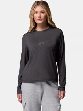 tricou cu maneci lungi pt. femei Columbia Parsons Point Long Sleeve Graphic Tee negru 1