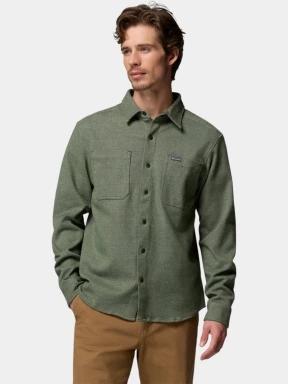 camasa cu maneci lungi pt. barbati Columbia Twill River Long Sleeve Knit Shirt verde inchis 1