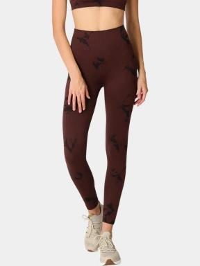 leggings pt. femei Rukka Rukka Meldois Print maro 1
