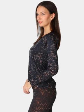 tricou cu maneci lungi, pentru sport pt. femei Rukka Rukka Muotka Print negru 3