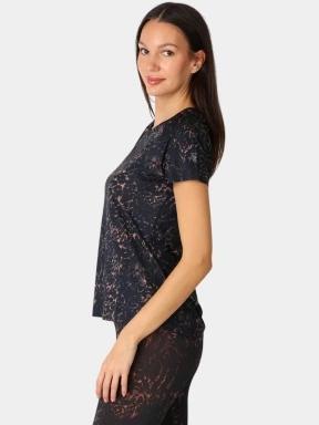 tricou pentru sport, cu maneci scurte pt. femei Rukka Rukka Muuko Print negru 3