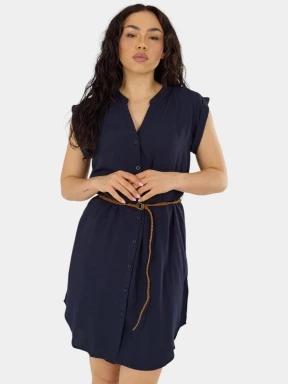 rochie camasa pt. femei Fundango Mona Dress albastru inchis 1