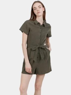 salopete pt. femei Fundango Senna Romper oliv 1
