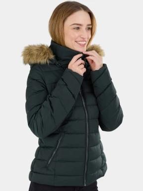 geaca matlasata de tranzitie pt. femei Fundango Urban Lite Jacket oliv 1