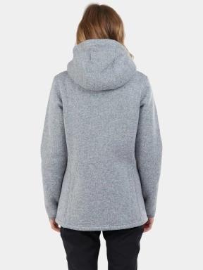 pulover cu gluga pt. femei Fundango Ara Fleece Jacket gri 3