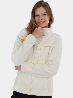pulover polar pt. femei Fundango Shiloh Fleece Jacket alb 1