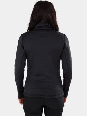 pulover polar pt. femei Fundango Antilles Melange Jacket negru 3