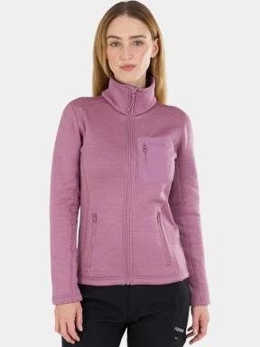 pulover polar pt. femei Fundango Antilles Melange Jacket roz 1