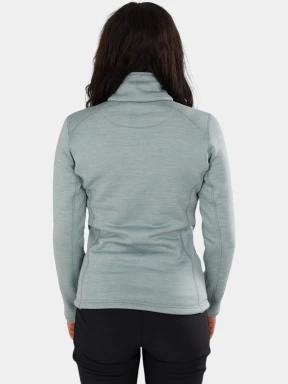 pulover polar pt. femei Fundango Antilles Melange Jacket verde 3