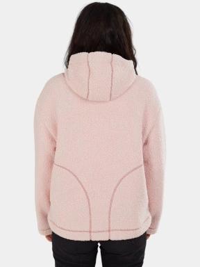 pulover cu gluga pt. femei Fundango Juniper Pile Jacket roz 3