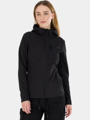 strat intermediar hibrid pt. femei Fundango Nigata Full Zip Hoodie negru 1