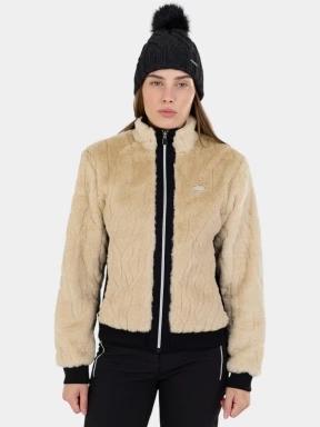 strat intermediar hibrid pt. femei Fundango Marigold Shearling Jacket nisip 1