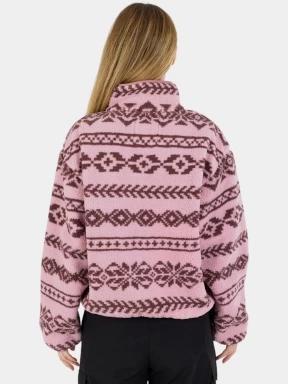 pulover polar pt. femei Fundango Pacha Fleece Jacket roz 3