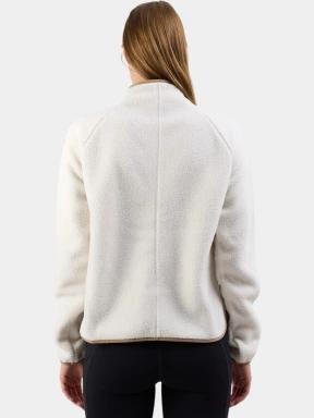 pulover polar pt. femei Fundango Roselake Pile Jacket alb 3