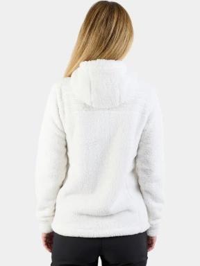 pulover polar pt. femei Fundango Zealand Plush Pile Jacket alb 3