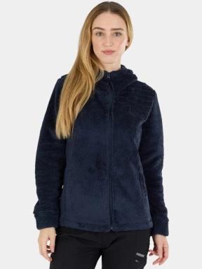 pulover polar pt. femei Fundango Zealand Plush Pile Jacket albastru inchis 1
