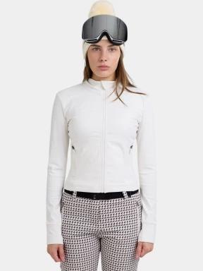 tricou cu maneci lungi, pentru sport pt. femei Fundango Flow Thermo Zip Up nisip 1