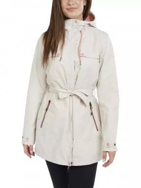 haine de ploaie pt. femei Fundango Regina Waterproof Trench Jacket alb 1