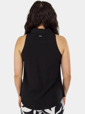 tricou fara maneci pt. femei Fundango Myrto Sleeveless Shirt negru 3