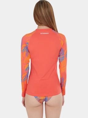 lycra cu maneci lungi pt. femei Fundango Joyce Long Sleeve Rashguard roz 3