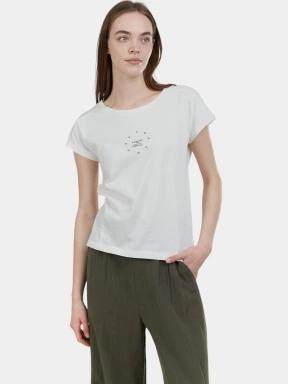 tricou cu maneci scurte pt. femei Fundango Lima T-shirt alb 1