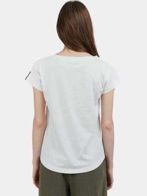 tricou cu maneci scurte pt. femei Fundango Lima T-shirt alb 3