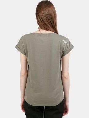 tricou cu maneci scurte pt. femei Fundango Lima T-shirt oliv 3