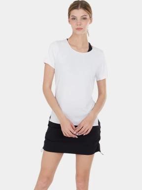 tricou pentru sport, cu maneci scurte pt. femei Fundango Hanabi T-shirt alb 1