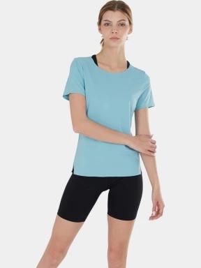 tricou pentru sport, cu maneci scurte pt. femei Fundango Hanabi T-shirt albastru deschis 1