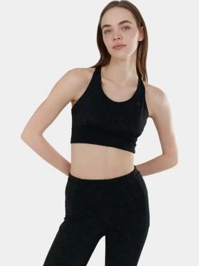 sutien pentru sport pt. femei Fundango Vexx Sport Bra negru 1