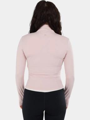 tricou cu maneci lungi, pentru sport pt. femei Fundango Flop Zip Up Top roz 3