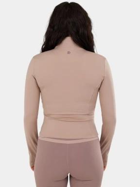 tricou cu maneci lungi, pentru sport pt. femei Fundango Flop Zip Up Top roz 3