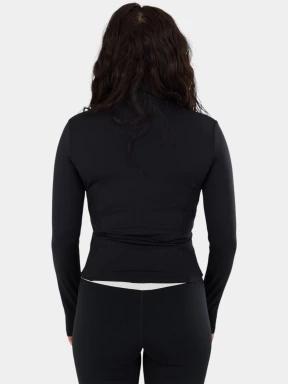 tricou cu maneci lungi, pentru sport pt. femei Fundango Flop Zip Up Top negru 3