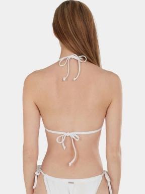 sutien bikini pt. femei Fundango Innisfil Triangle Jacquard Top alb 3