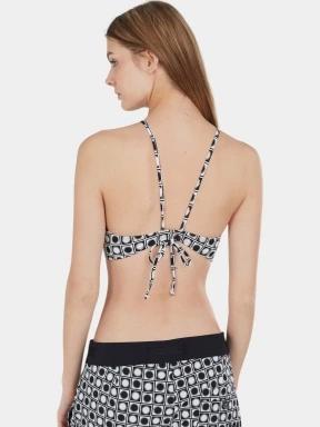 sutien bikini pt. femei Fundango Hogg High Neck Top negru 3