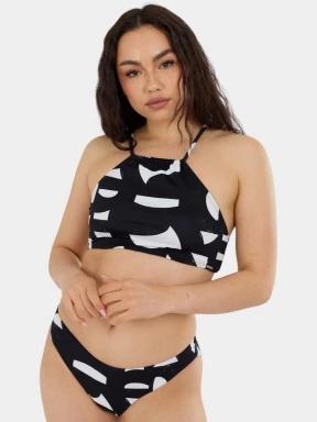 sutien bikini pt. femei Fundango Hogg High Neck Top negru 1