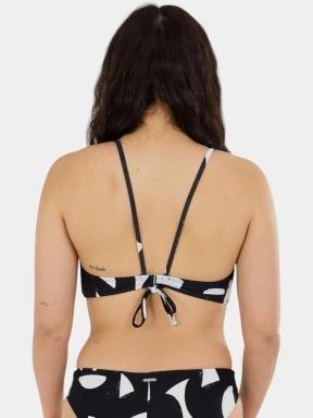 sutien bikini pt. femei Fundango Hogg High Neck Top negru 3