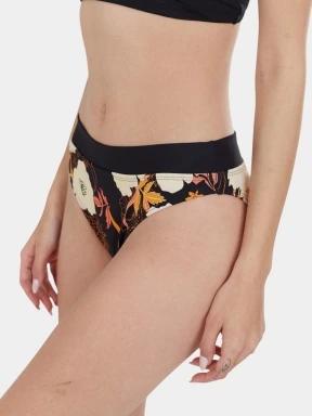 chiloti bikini pt. femei Fundango Sahara Mid Waist Full Bottom negru 1