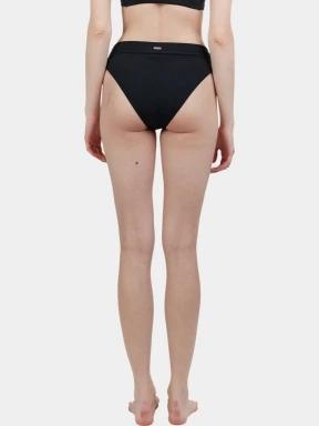 chiloti bikini pt. femei Fundango Sahara Mid Waist Full Bottom negru 3