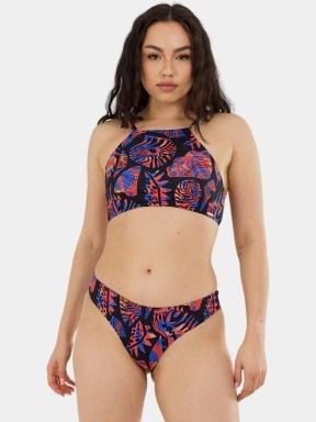 chiloti bikini pt. femei Fundango Hogg High Waisted Bottom negru 1