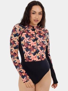 costum de baie pt. femei Fundango Dolphin Long Sleeve Suit roz 1