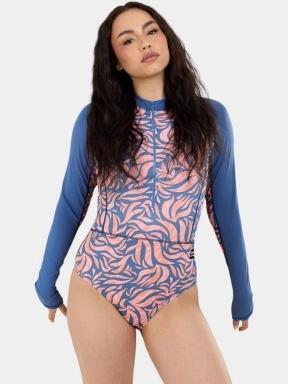 costum de baie pt. femei Fundango Dolphin Long Sleeve Suit albastru inchis 1