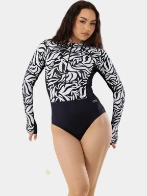 costum de baie pt. femei Fundango Dolphin Long Sleeve Suit negru 1