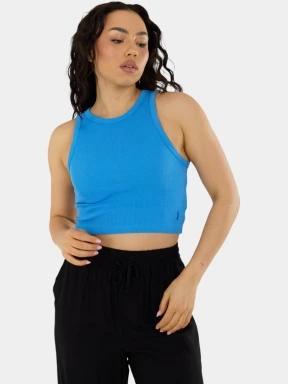 bluza tank pt. femei Fundango Naya Cropped Tank-T albastru 1