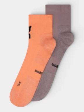 ciorapi sport ON Core Run Sock Mid 2P portocaliu 1